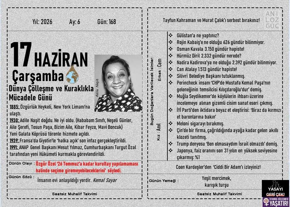 Dünya Çölleşme ve Kuraklıkla Mücadele Günü 1